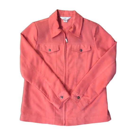 Allison Daley Jacket Womens 8 Used Zip Front - Picture 6 of 14